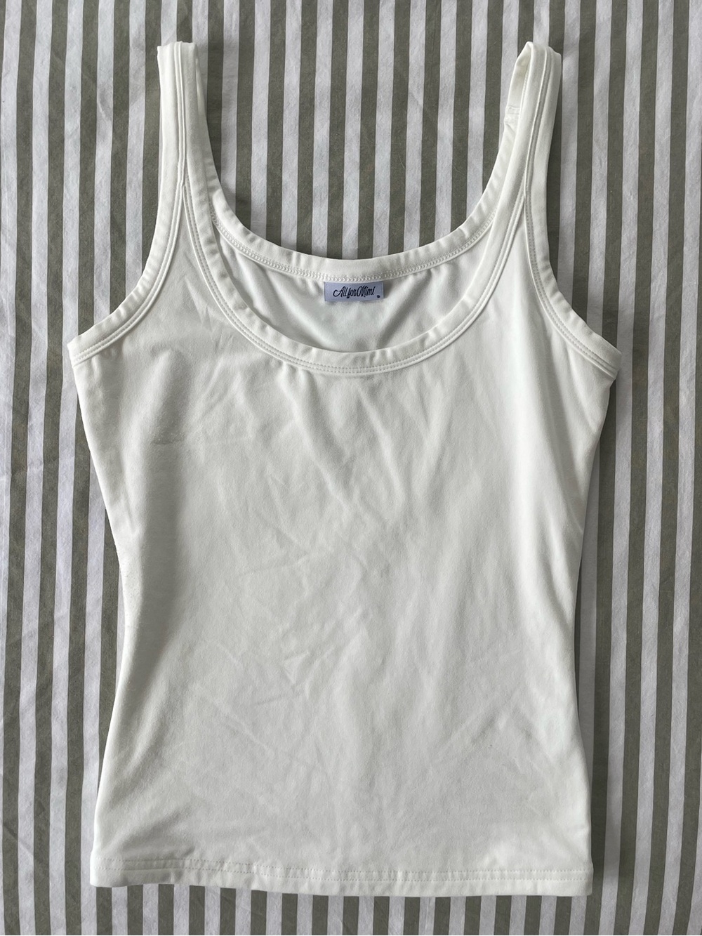 All For Mimi White Tank Top - Picture 5 of 6